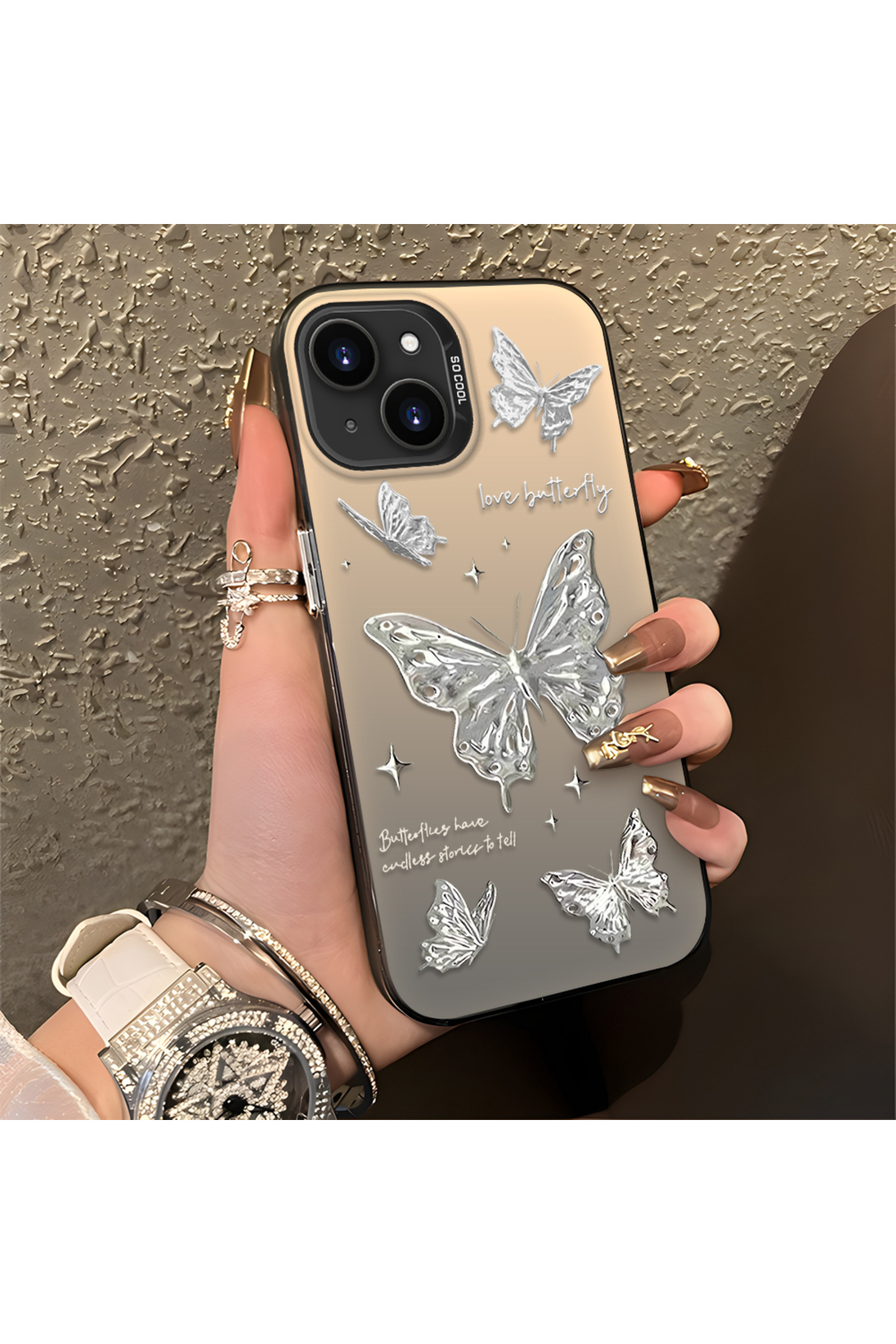 iPhone 13 Compatible Silicone Edge Hard Rear Anti Fall Case Nice Patterns