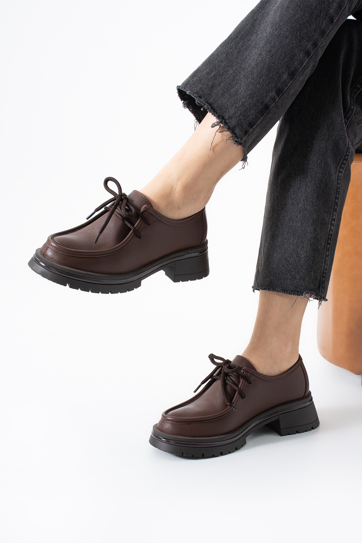 Lucia Women's Casual Shoes with Thick Sole Laces