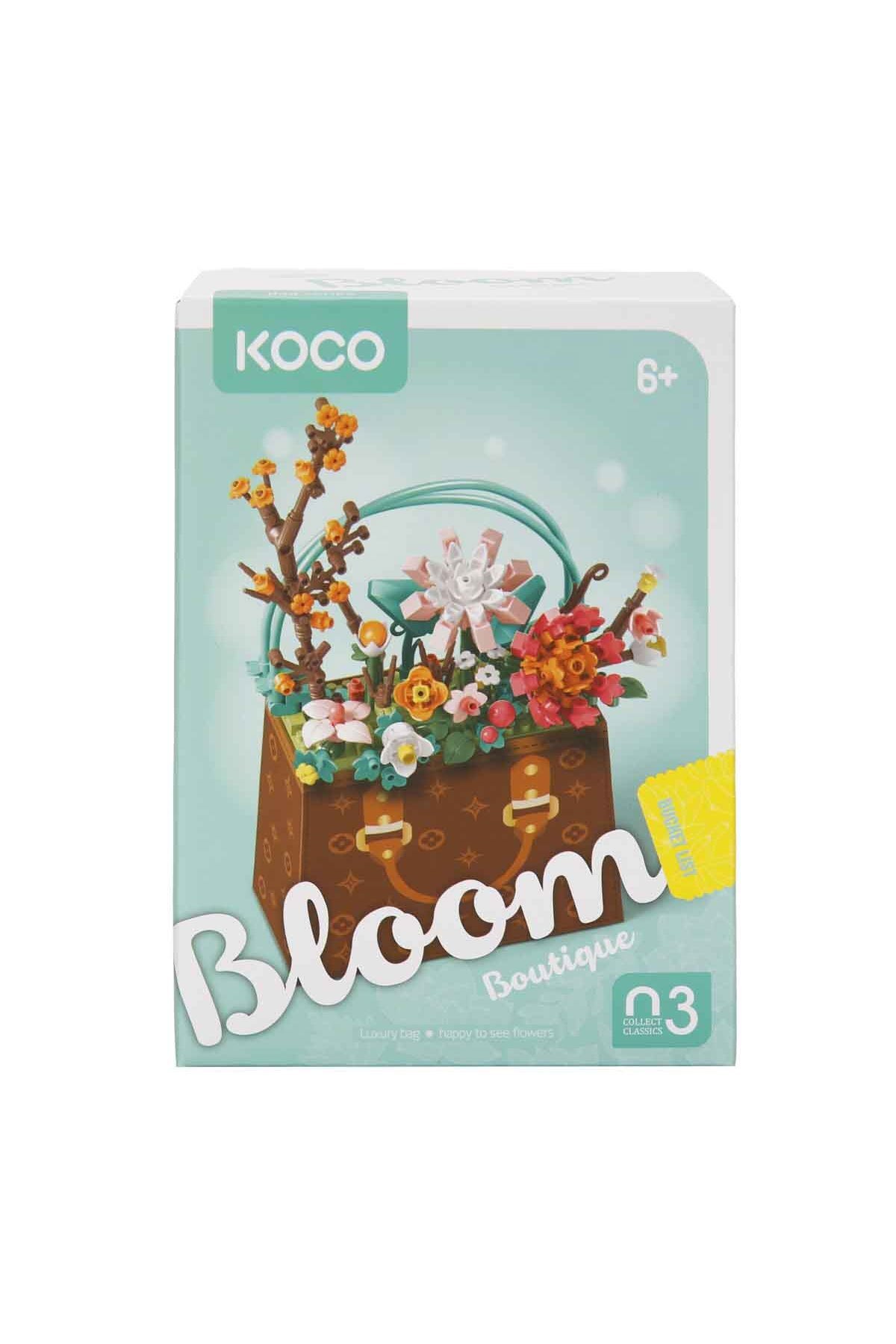 مجموعه ساخت کیف با طرح گل – ۲۶۷ قطعه بلوک‌های تزئینی با طرح دسته‌گل