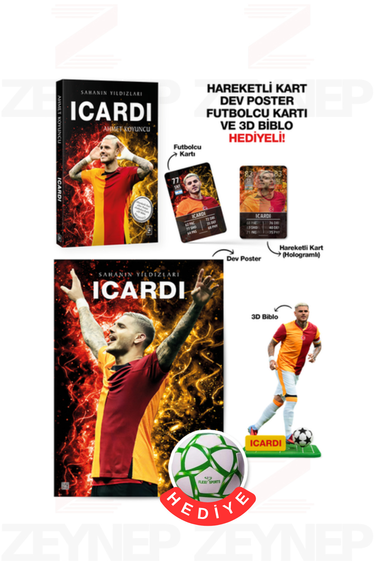 Parodi Yayınları Sahanın Yıldızları Icardı (Poster - Kart - Biblo