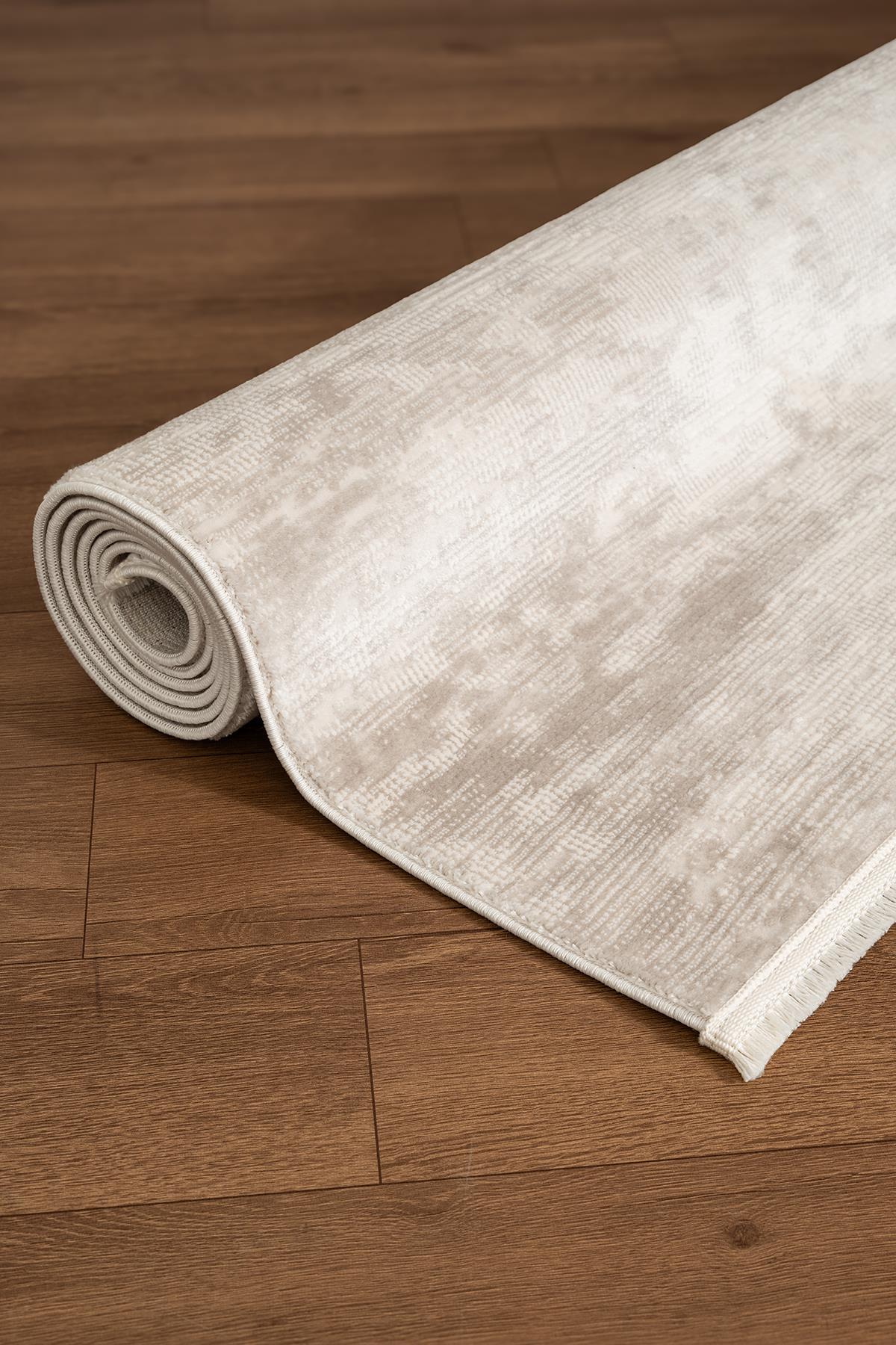Noval CT013A Cream Carpet Modern Pattern Cotton Sole Acrylic Powdered Living Room Bedroom Corridor Rug