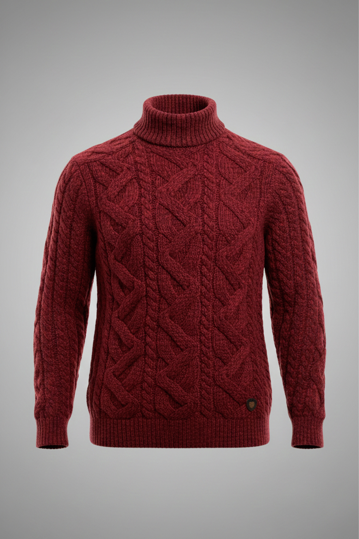 ژاکت ضخیم نیم تنه مردانه — قرمز T230-594 — تصویر 4 از 4