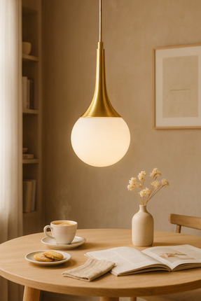 Vivido Home French Gold Tekli Nova Sarkıt Avize