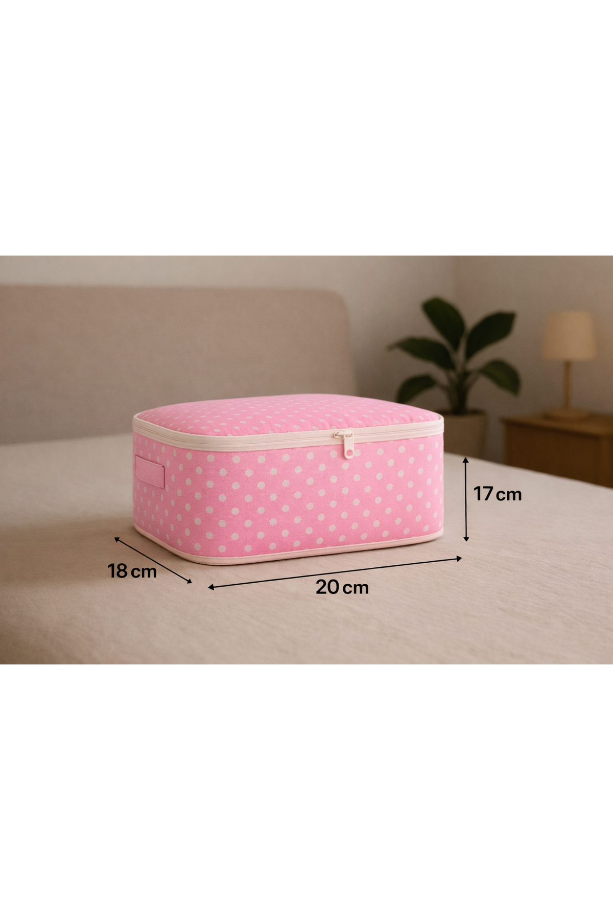 Spartek home textile 6 Parça PEMBE desenli -Seyahat Valiz Bavul