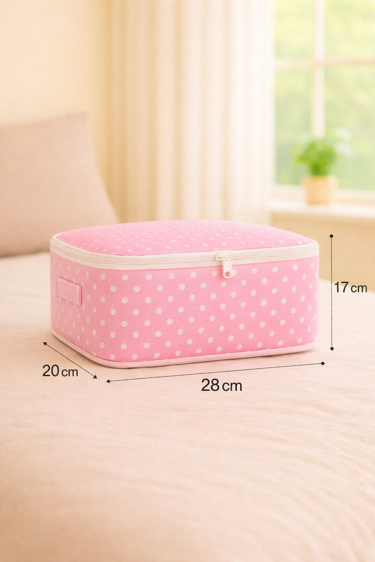 Spartek home textile 6 Parça PEMBE desenli - Doğum/Hastane Çıkış Çantası - puantiye desenli fotoğrafı 3 (önizleme)