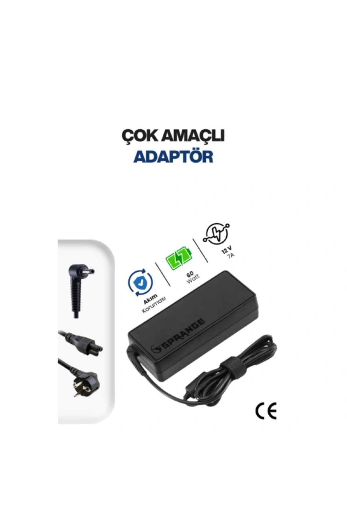 AriaTech 12v 5a 5.5 * 2.5mm 60w Led Ve Modem Adaptörü ( Lisinya )