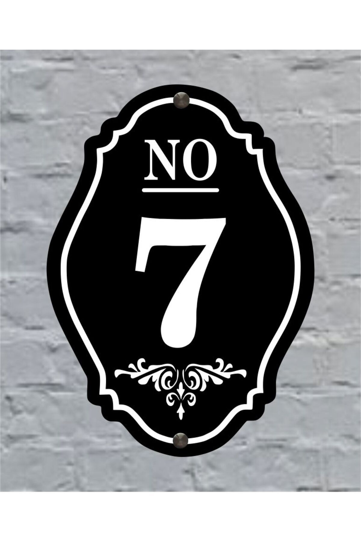 SITE-APARTENT-DOOR-VILLA-WALL NUMBER 25x18CM OUTDOOR number 7 SEVEN