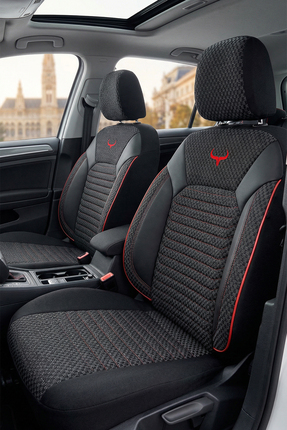 Suits Oto Boğa Serisi Tam Set Dokuma Kumaş Tüm Binek Araçlara Uyumlu Spor Dik...