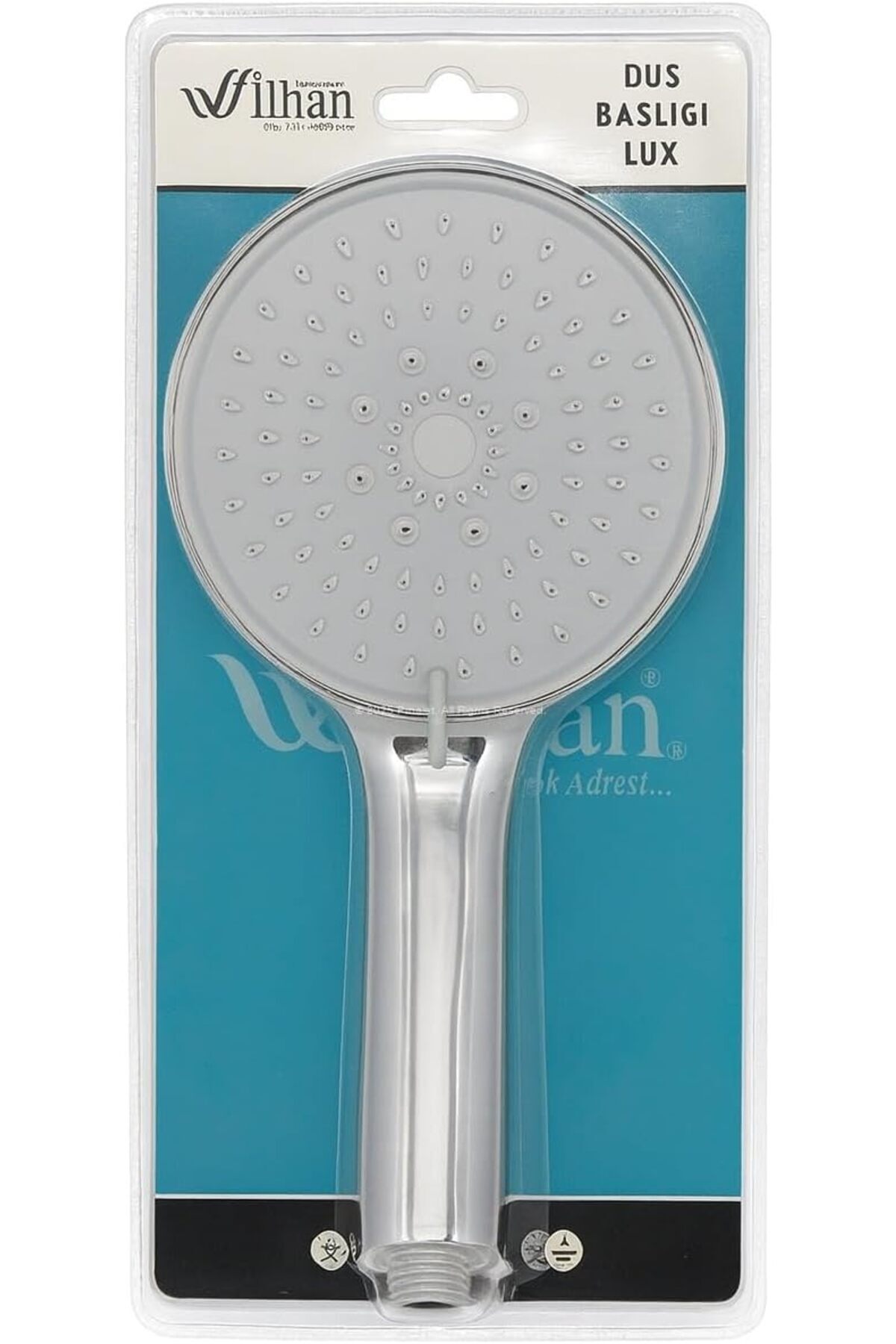 BRF BFSX Lux Turbo Duş Başlığı, 5 Farklı Akış, Yüksek Basınçlı, Su Tasarruflu, Ultra Dayanıklı, Çok Fonk