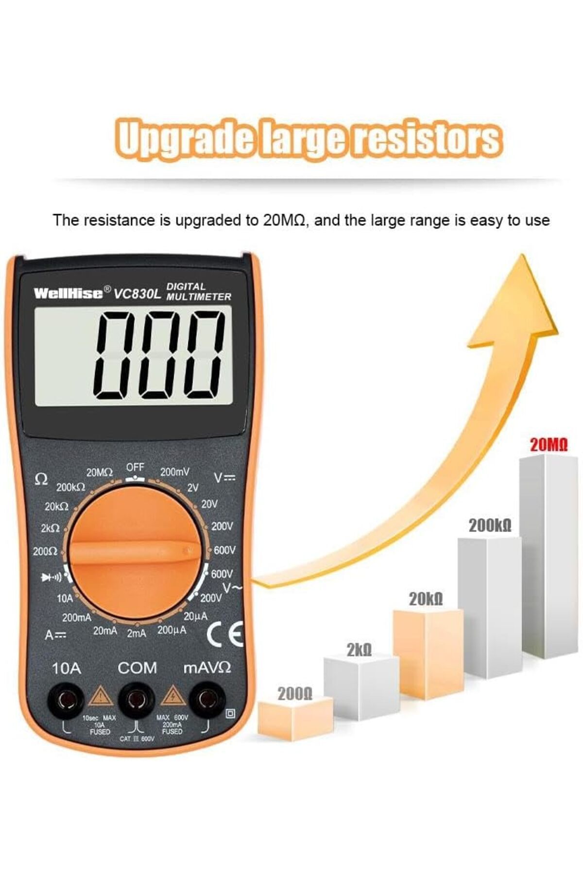 BRF bfsx VC830L Ölçü Aleti Multimetre Avometre Büyük Ekran VC A+ Series srae 1199837