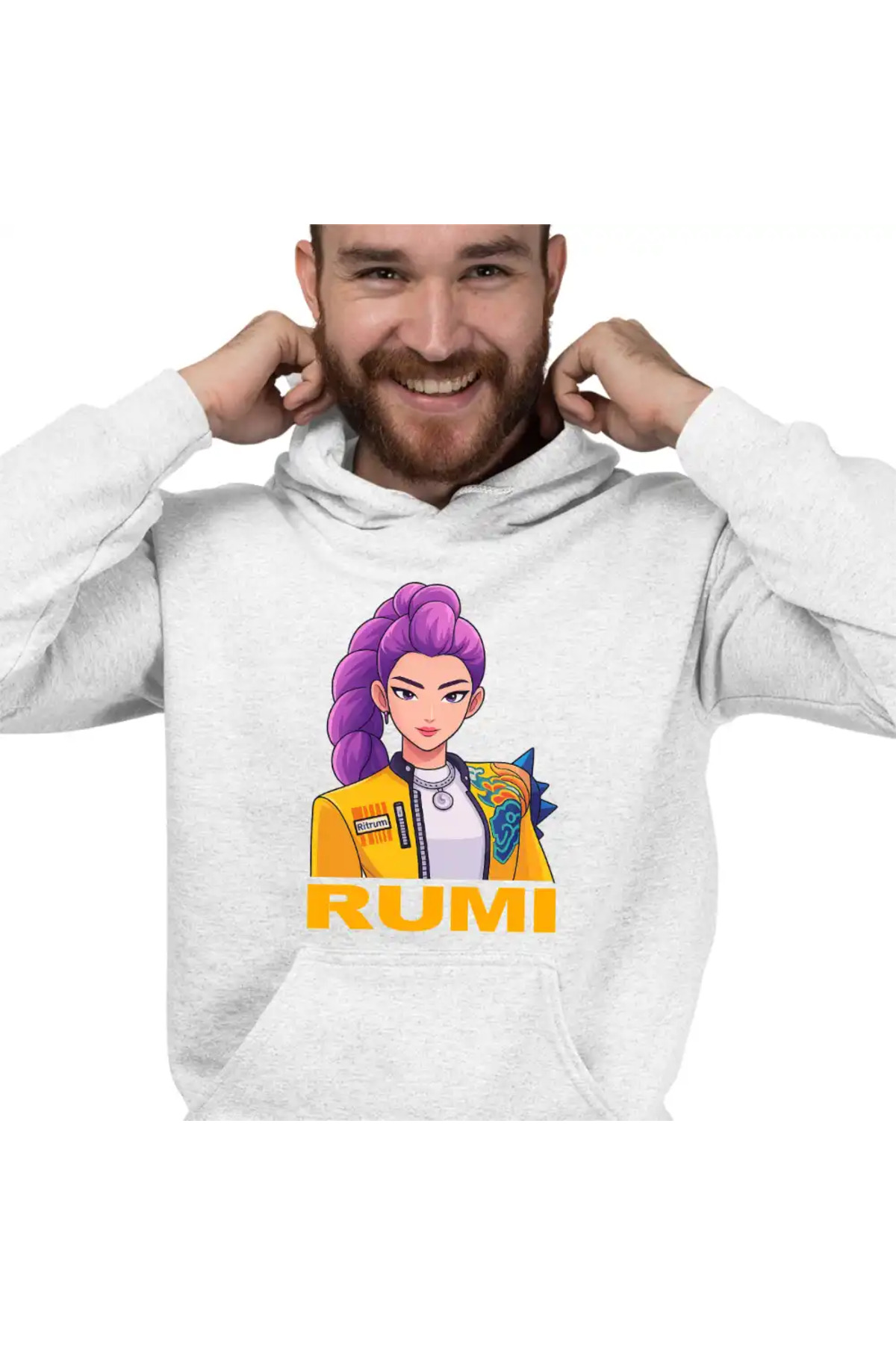 OEM Men s Hoodie Huntrix Rumi Kpop Demon Hunters Trendyol