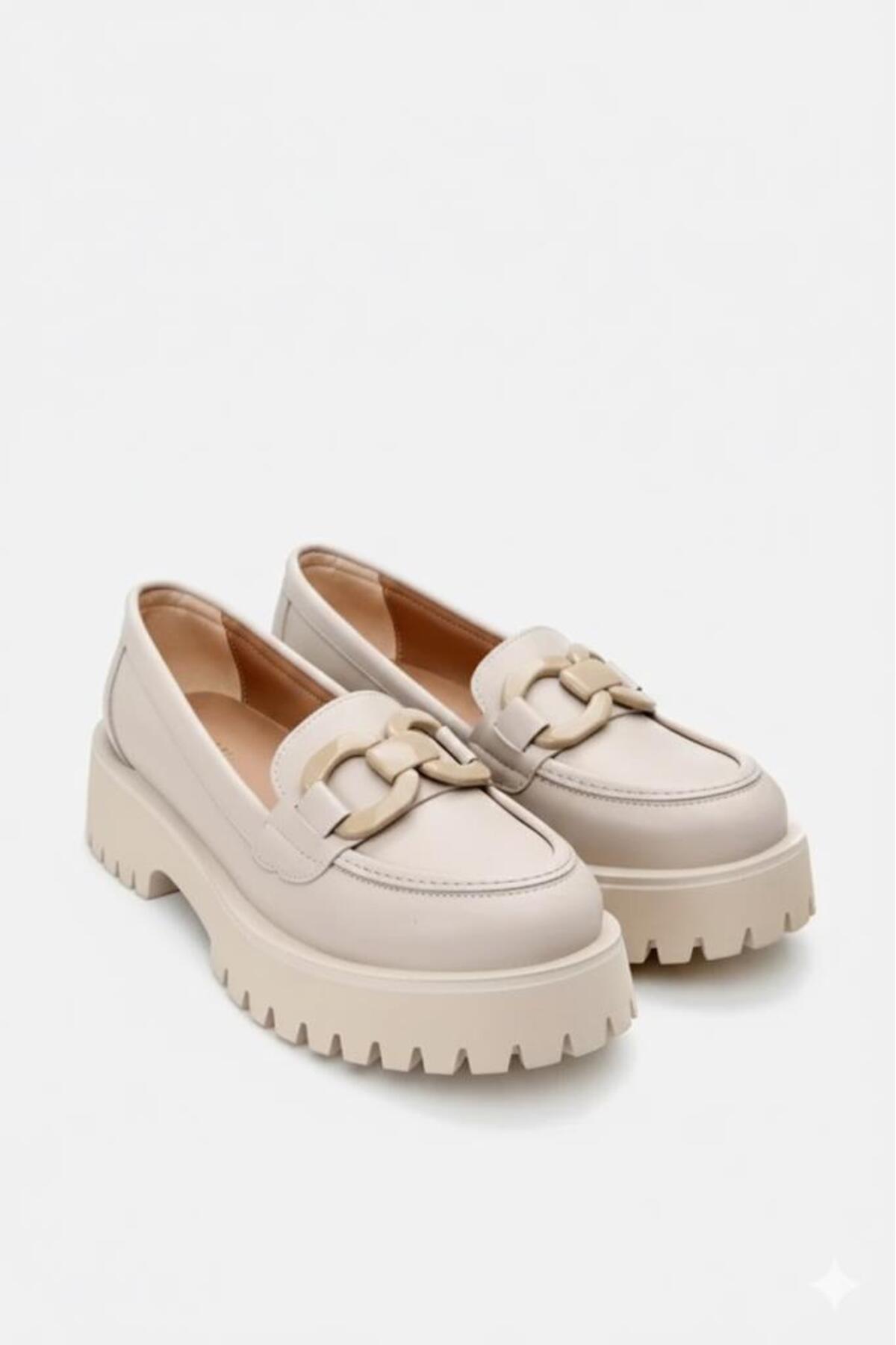 PUNTO 572454 Kadın Tokalı Günlük Loafer Ayakkabı görsel 2