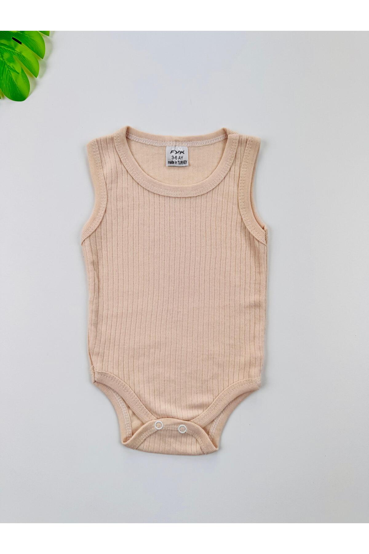 EFU BABY Tekli Fitilli Askılı Bebek Atlet Body Zıbın fotoğrafı 2 (önizleme)