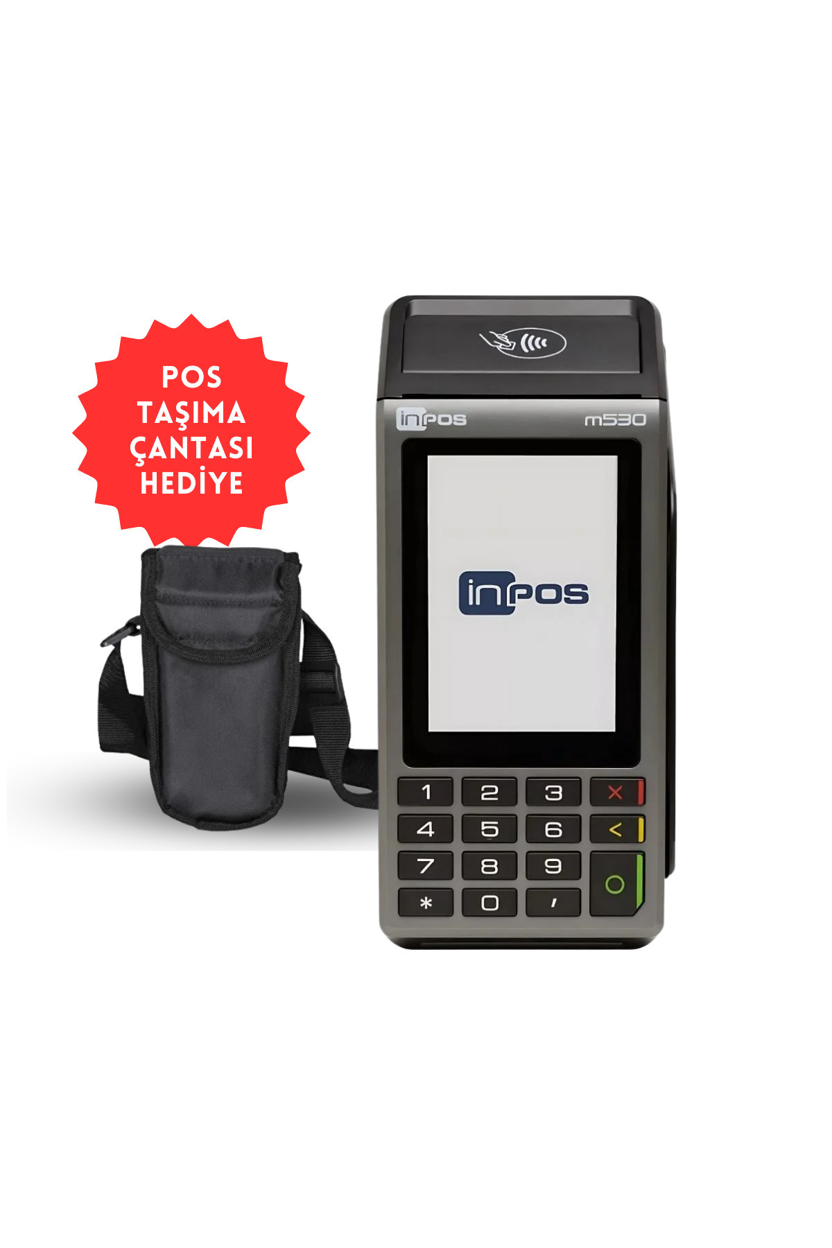 inPOS m530 Temassız ve QR Özellikli Yazar Kasa POS – POS Taşıma Çantası Hediye