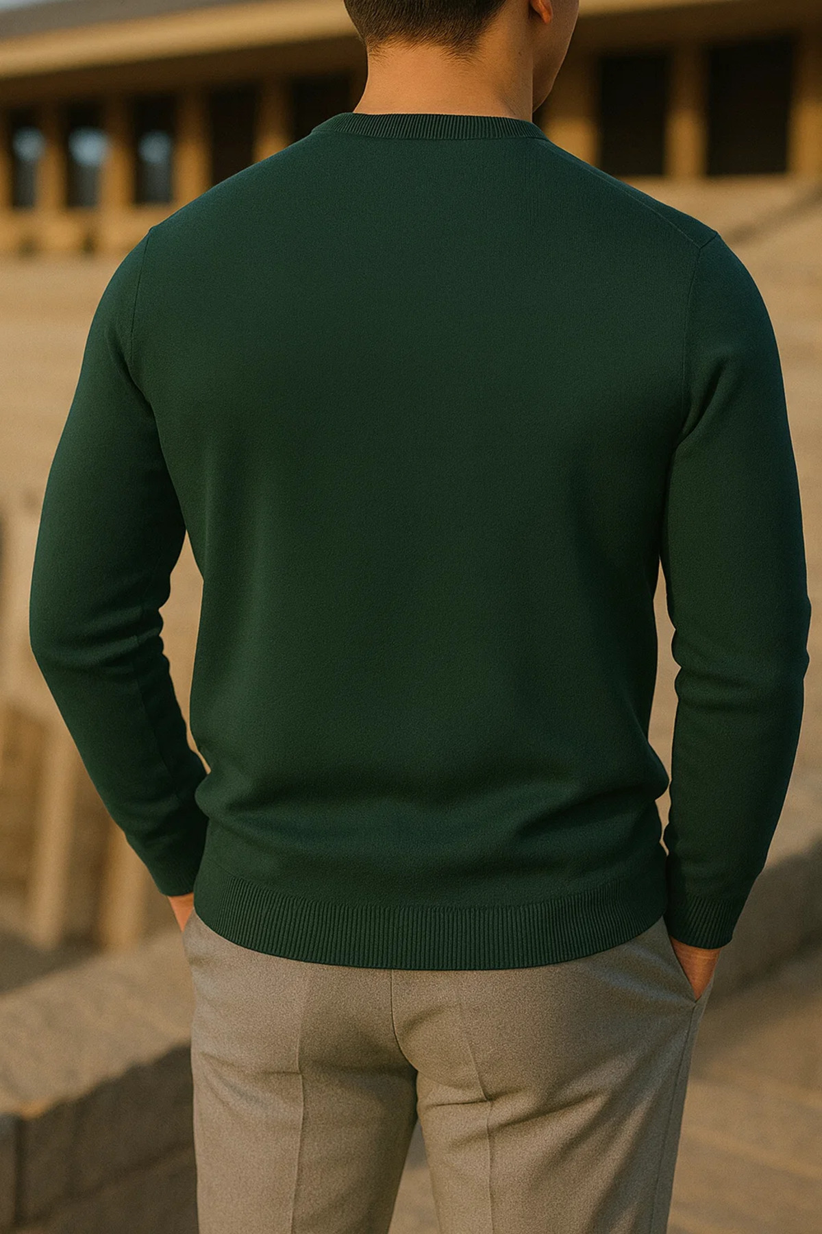 comstar  Erkek Kışlık Bisiklet Yaka Dar Nefti Basic Kazak - Görsel 6