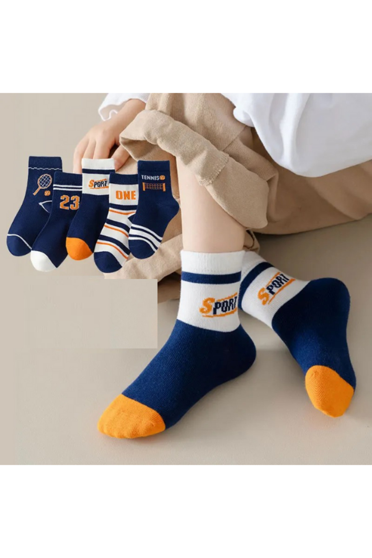 Hobins Sportswear & Company 10'çift Bebek & Çocuk Lüx Çorap Günlük Kullanıma Uygun Nefes Alabilen Dört Mevsim Okul Çorabı fotoğrafı 6 (önizleme)