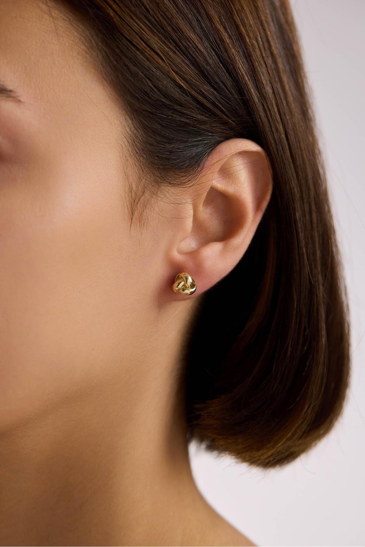 Tufanlar Kuyumculuk 14 Ayar Altın Sarmaşık Küpe