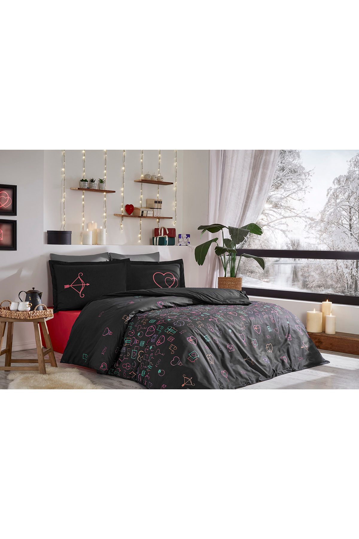 Özdilek Gleam Love Çift Kişilik Nevresim Takımı fotoğrafı 3 (önizleme)