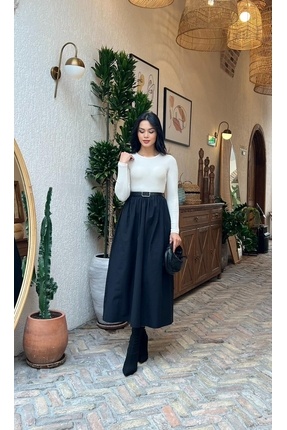 MY GRS ÜST KAŞKORSE ALT POPLİN KEMERLİ ELBİSE