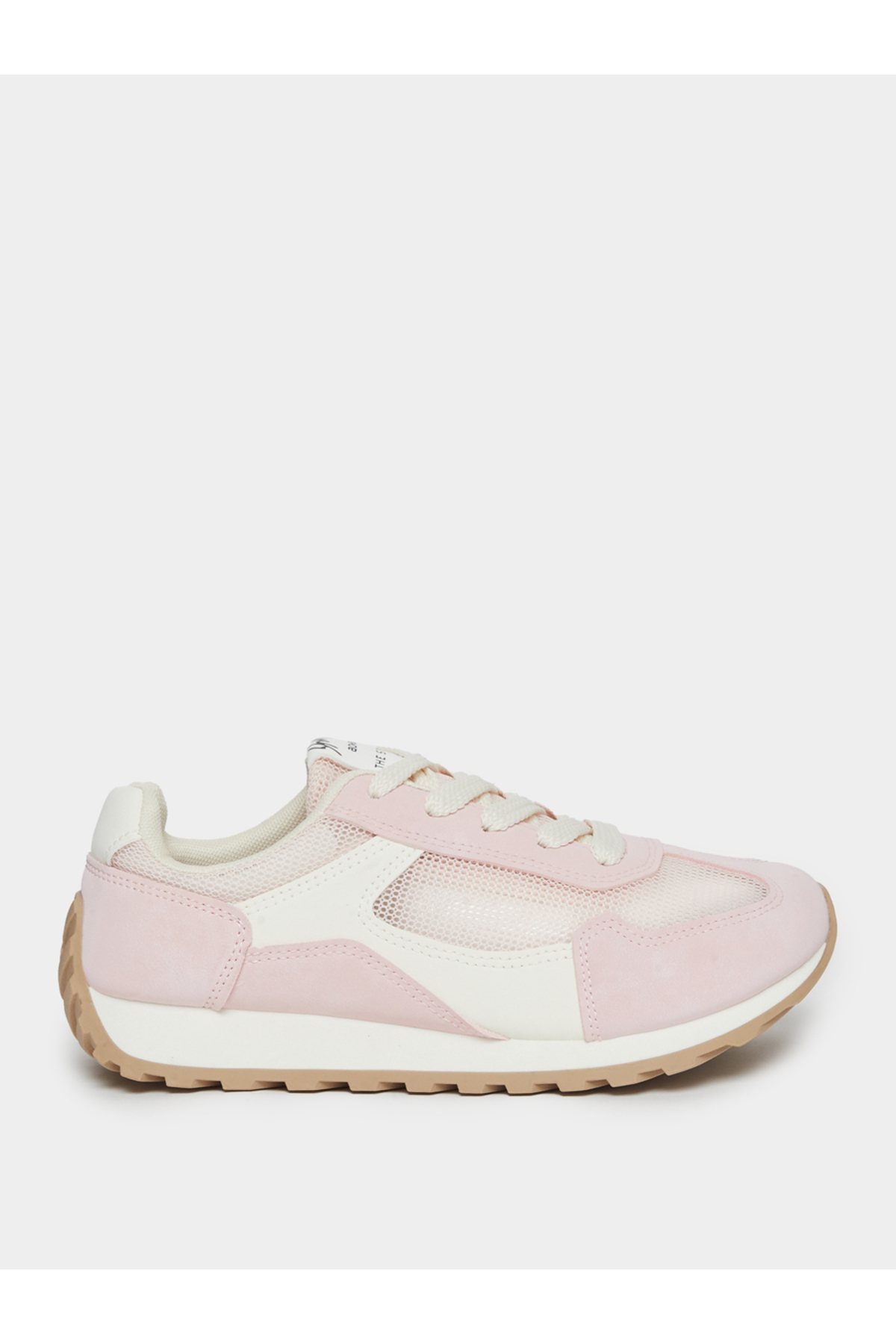 Styli Women Pink Retro Style Sneakers