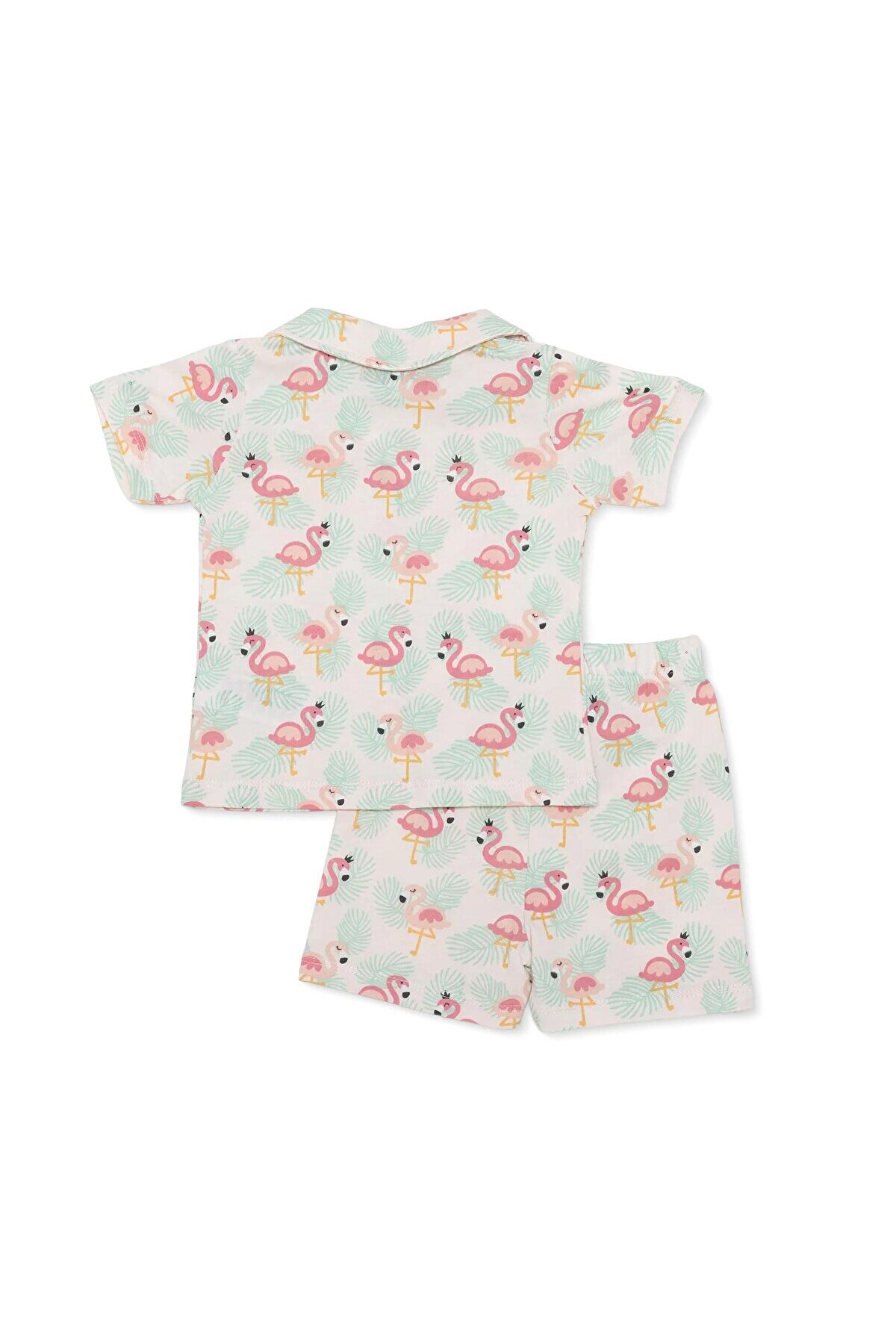 ebebek Hello Baby HelloBaby Kız Bebek Kısa Kol Pijama Takımı Süprem Bebe Yaka Kısa Kol Reçme Paça fotoğrafı 2 (önizleme)