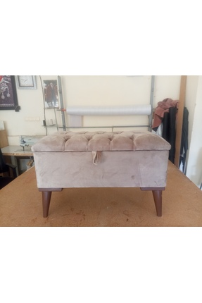 gürel Sandıklı puf bench ayak ucu beybifes kumaş 65/35