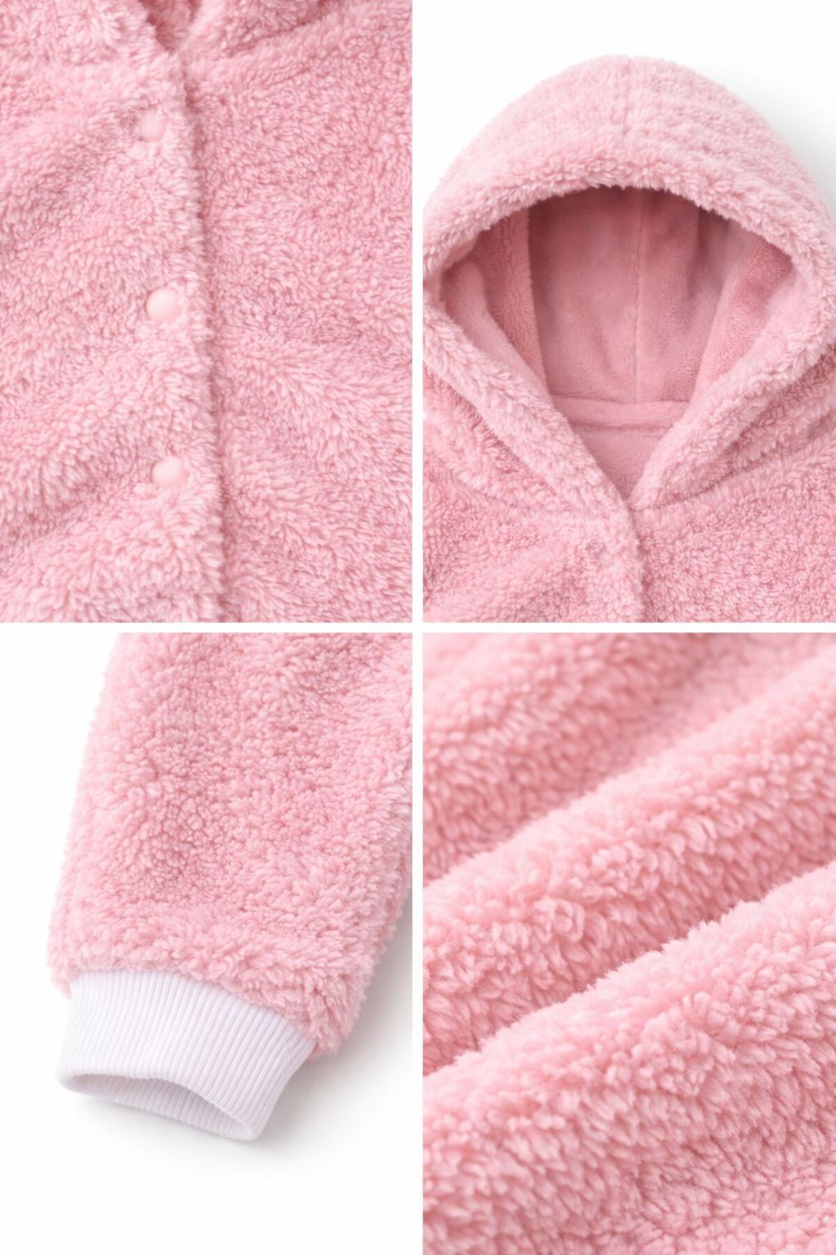 DIMPLE BABY Premium Wellsoft Peluş Unisex Peluş Bebek Tulum fotoğrafı 6 (önizleme)