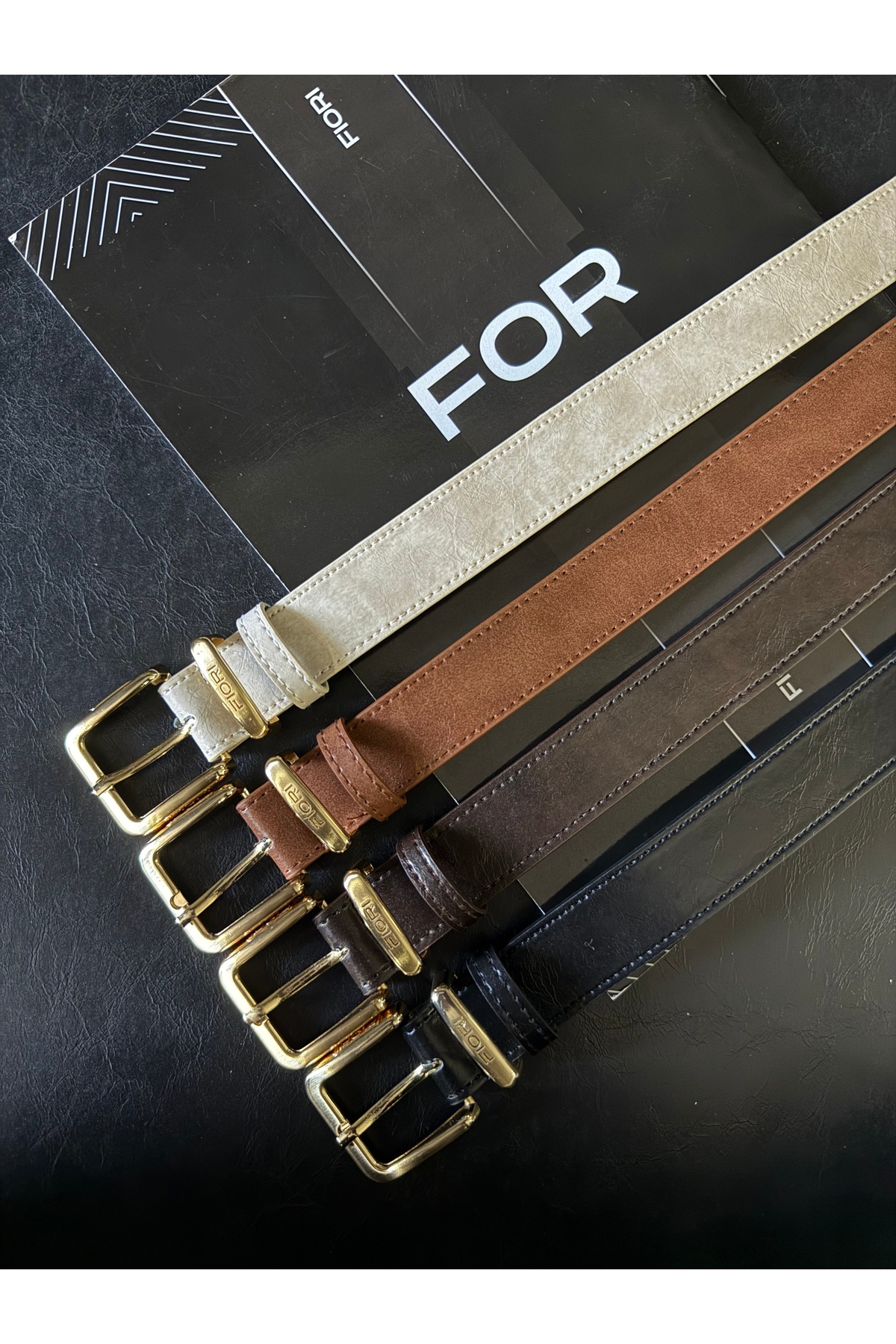 Fiori  4'lü Toka Köprü Kadın Kemer, Pantolon Kemeri, Ceket Kemeri, Elbise Kemeri, Gömlek Kemer - Görsel 4