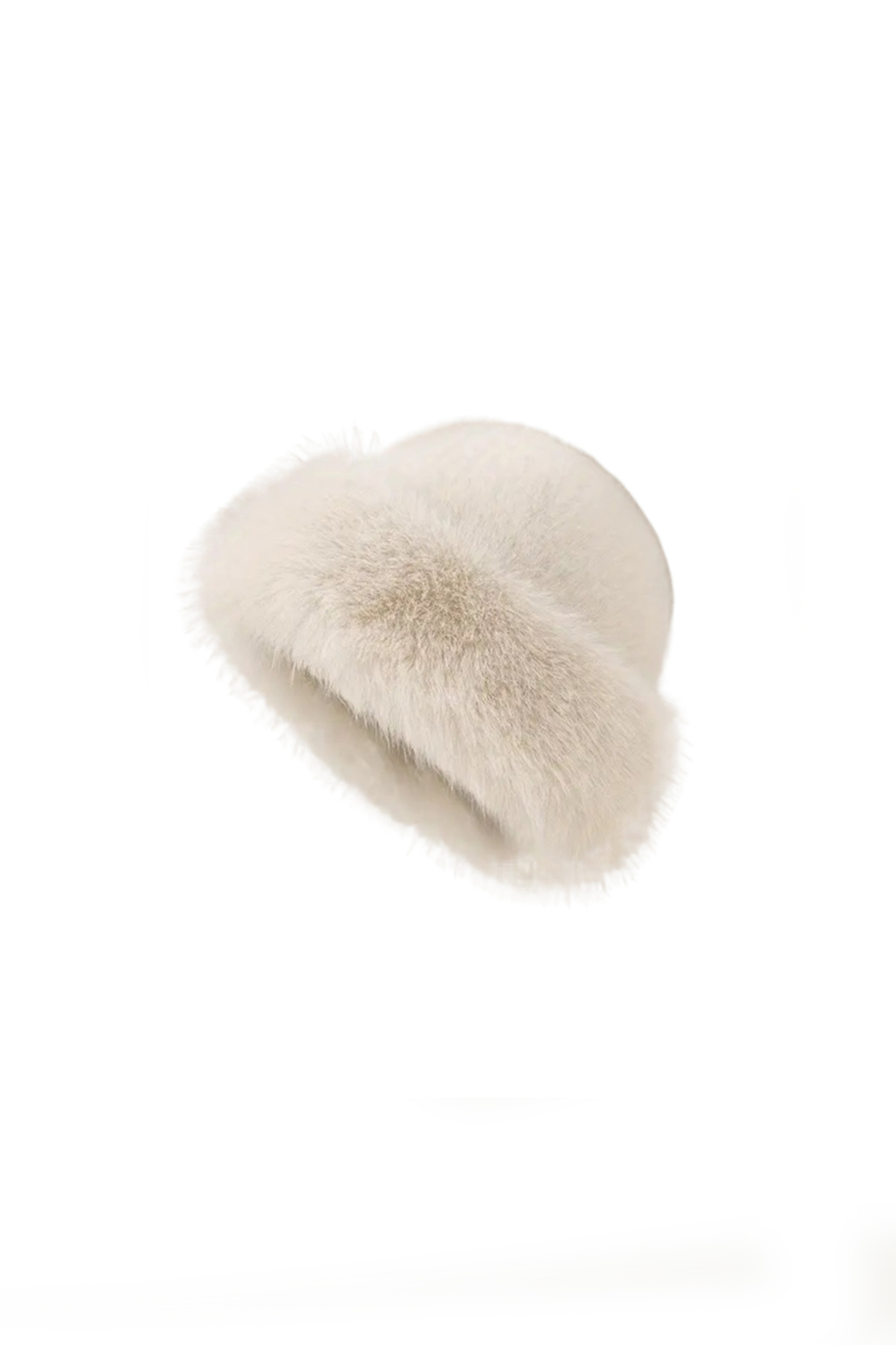 Morena Beige Faux Fur / Plush Beanie