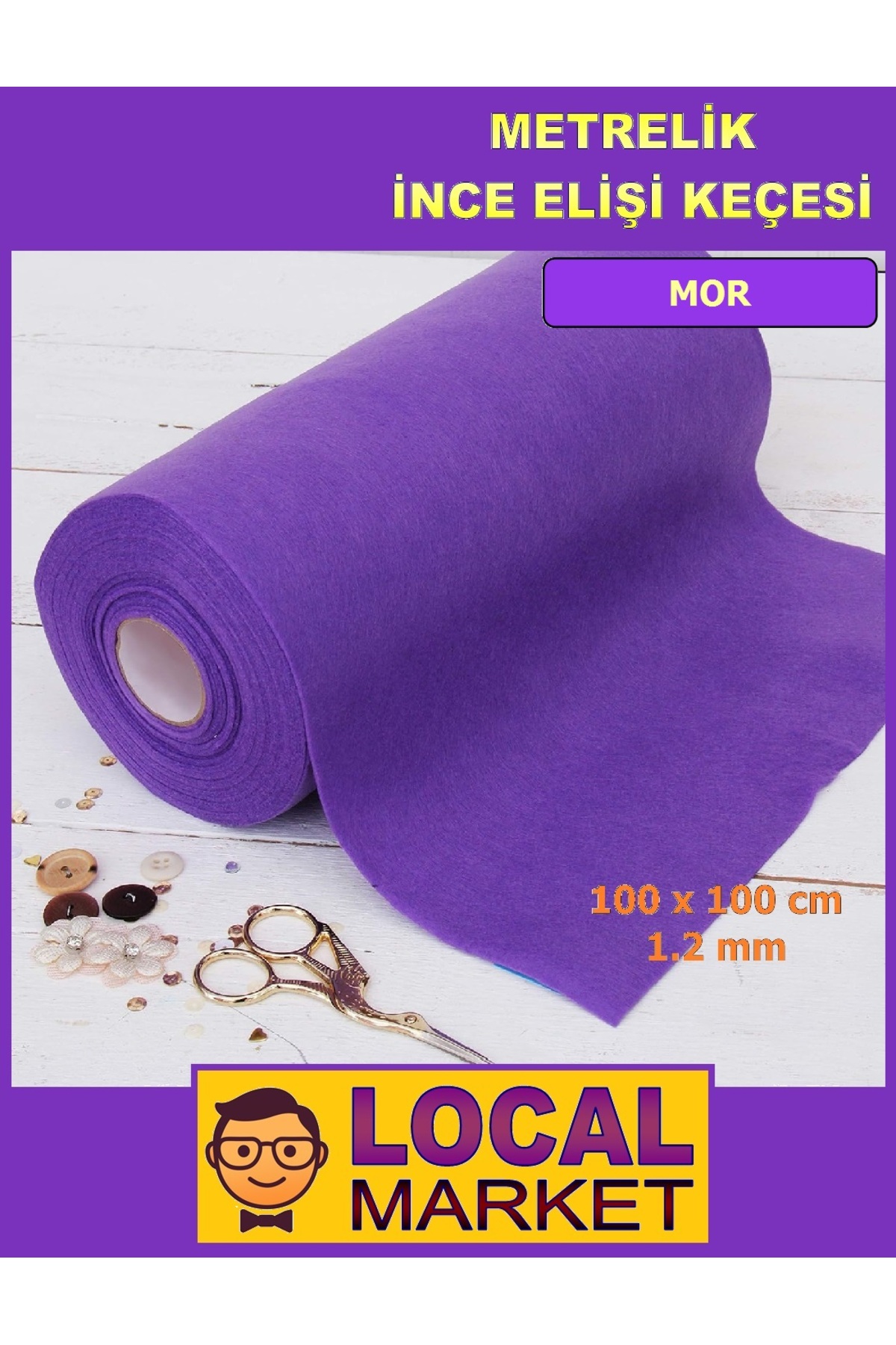 Meter Thin Felt, Craft, Event, Activity felt 100cm x 100cm (1 square meter)