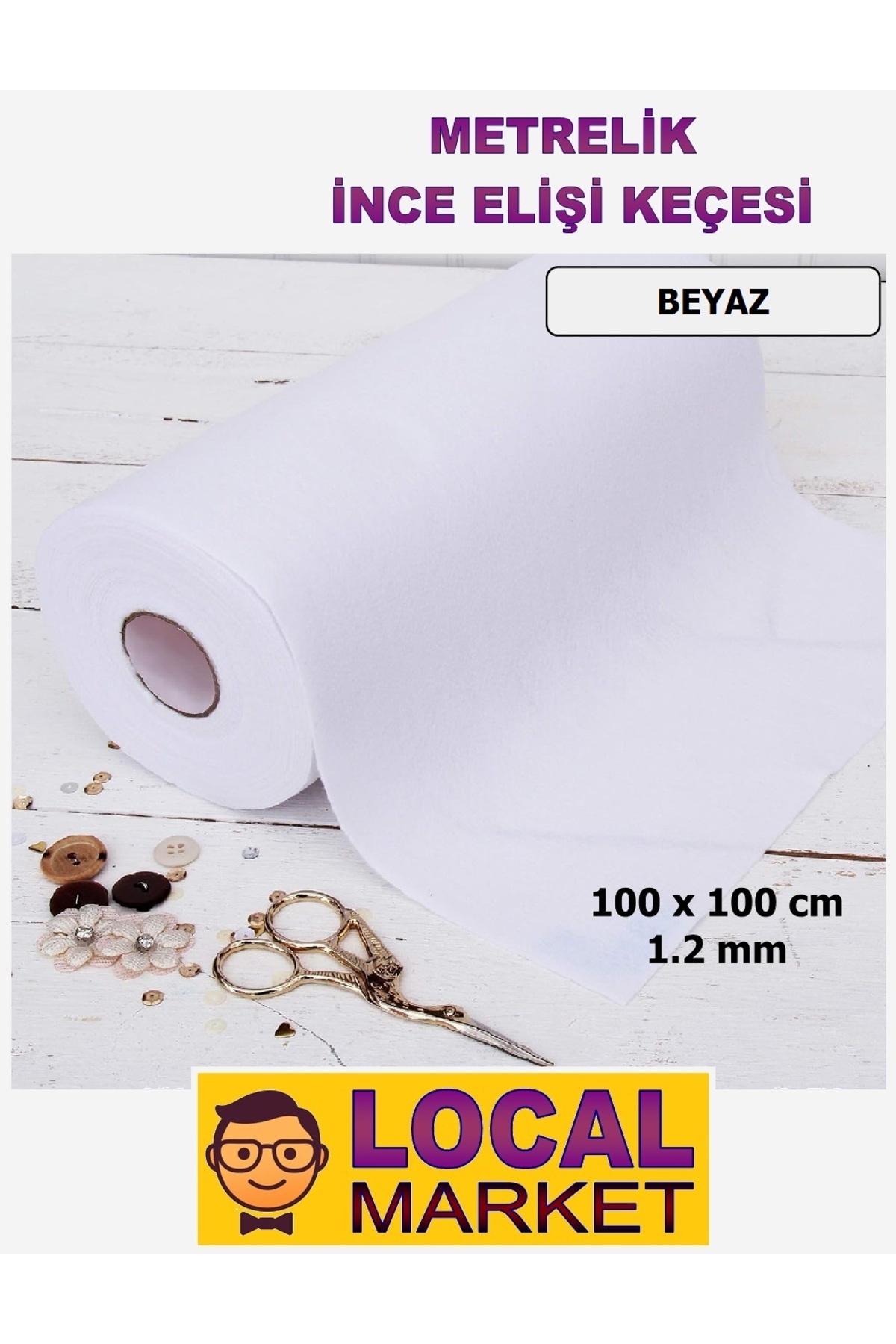 Meter Thin Felt, Craft, Event, Activity felt 100cm x 100cm (1 square meter)