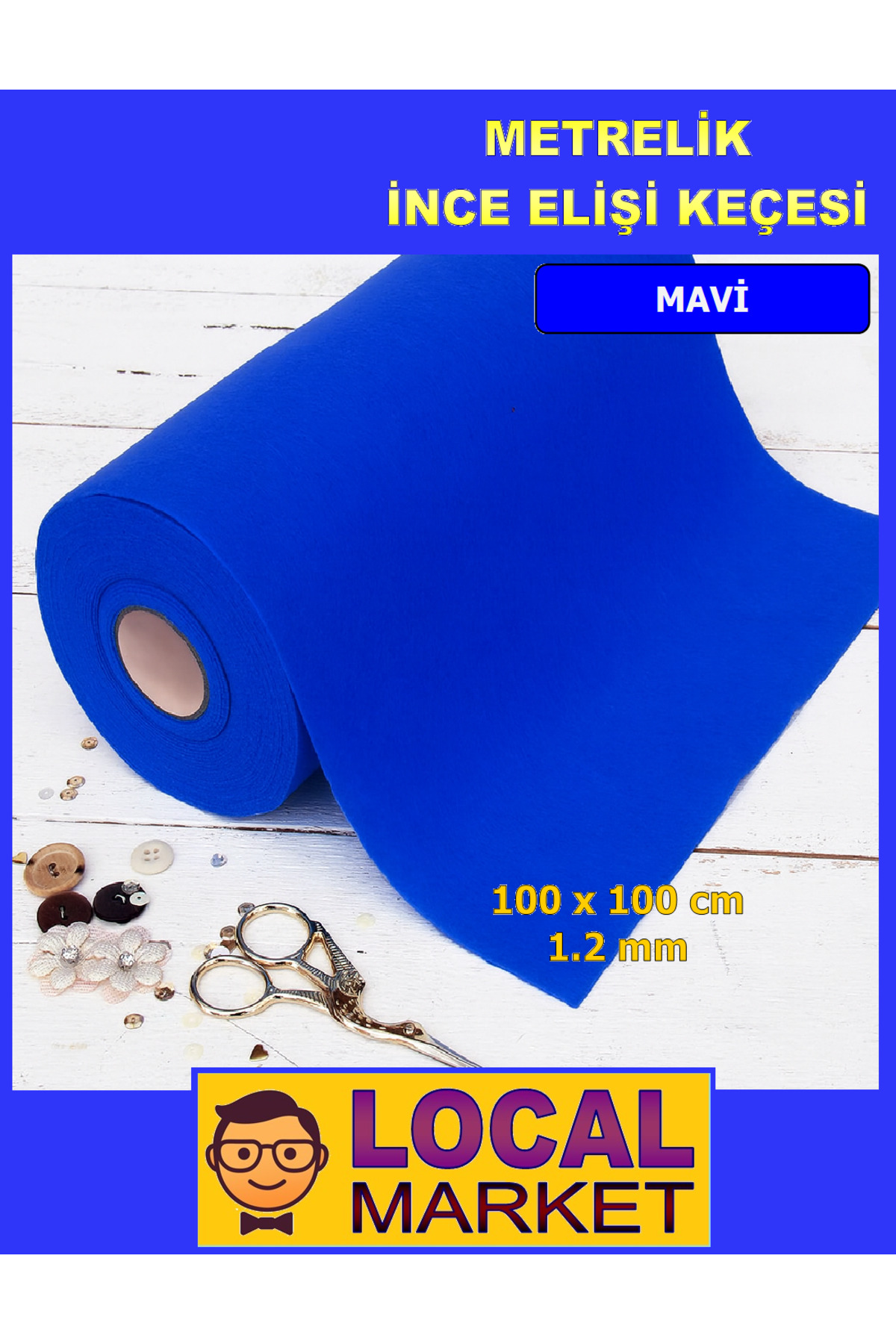 Meter Thin Felt, Craft, Event, Activity felt 100cm x 100cm (1 square meter)