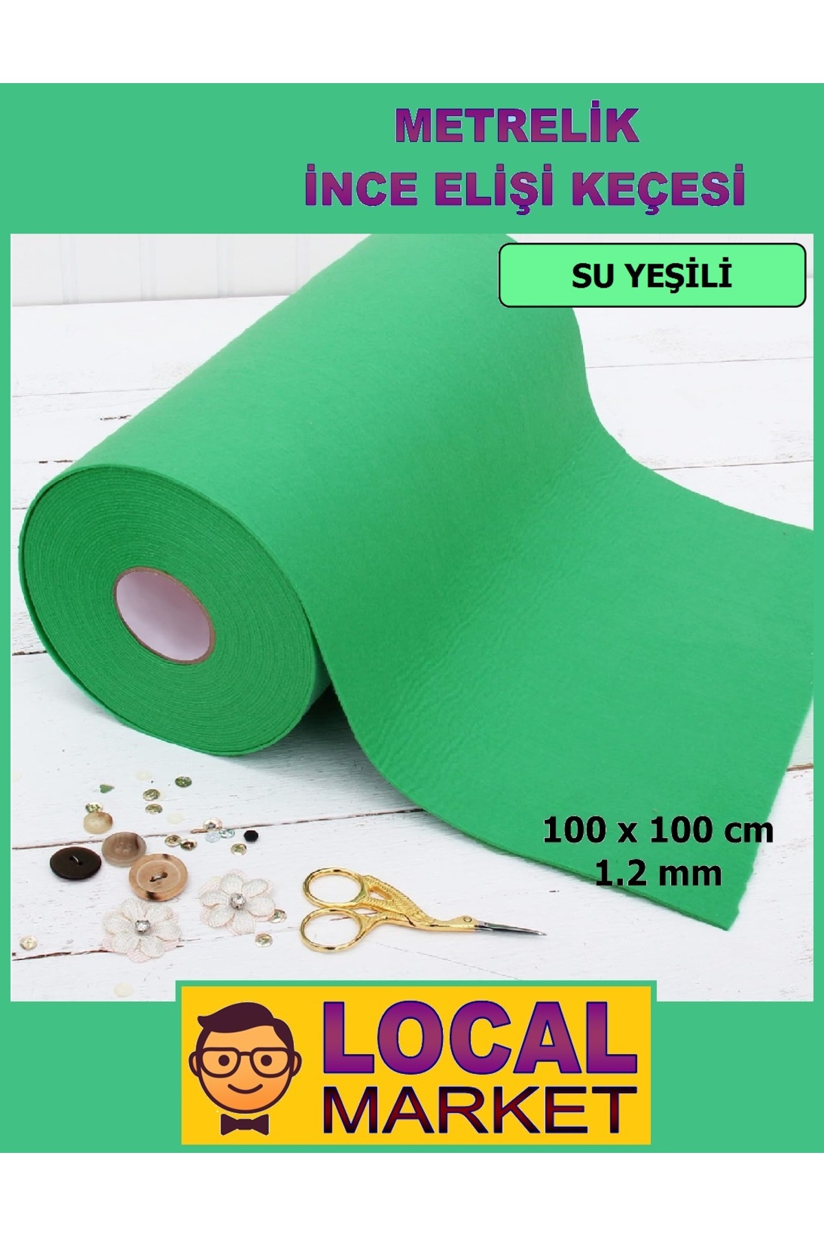 Meter Thin Felt, Craft, Event, Activity felt 100cm x 100cm (1 square meter)