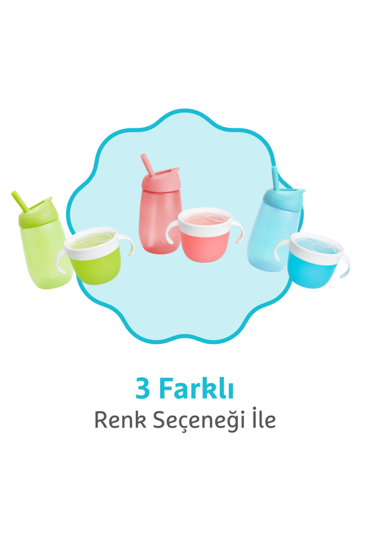 Munchkin Dökülmez Atıştırmalık Kabı +Simple Clean Pipetli Alıştırma Bardağı Mavi Set(12 Ay+) fotoğrafı 5 (önizleme)