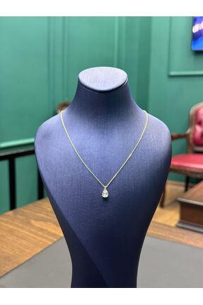 MARKET OF UNİVERSE DAMLA KESİM ZİRKON TAŞLI ALTIN KAPLAMA MİNİMAL KOLYE