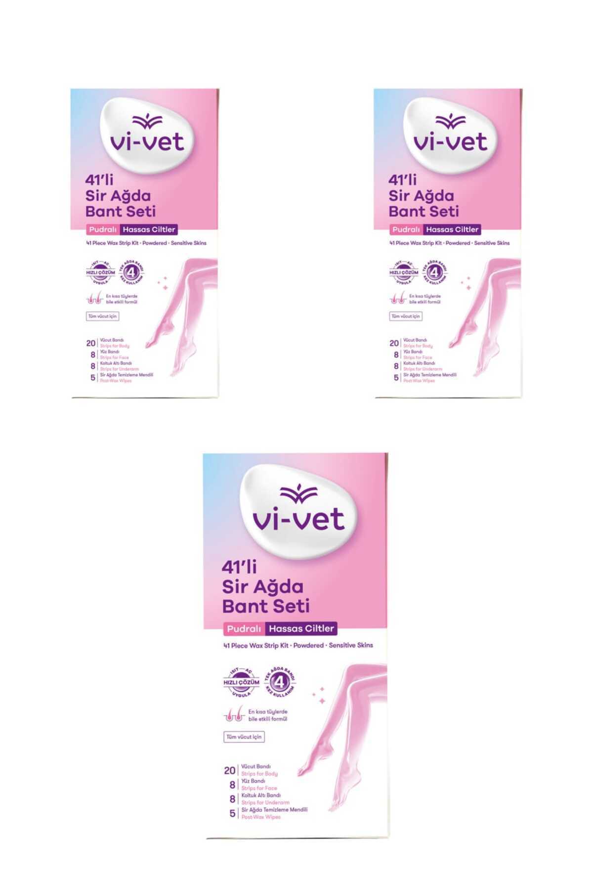 Vi-vet VİVET 41'Lİ SİR AĞDA BANT SETİ PUDRALI X 3 ADET — ÇDŞ044