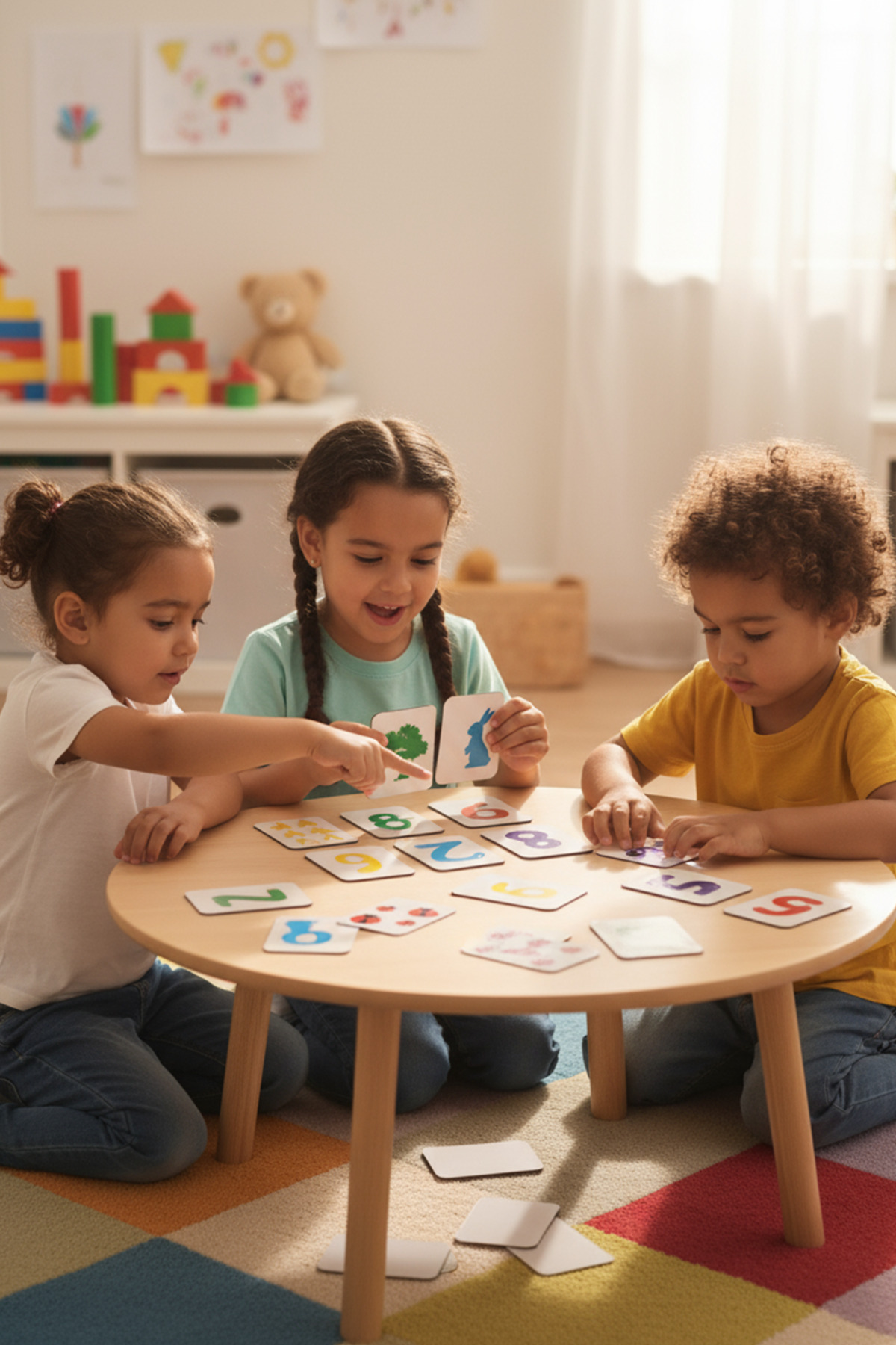 kutuTR 3’lü Set Zeka Eşleştirme Oyunu – 56 Adet Ahşap Kart – Renk, Sayı Ve Hayvan Set 3 fotoğrafı 4 (önizleme)