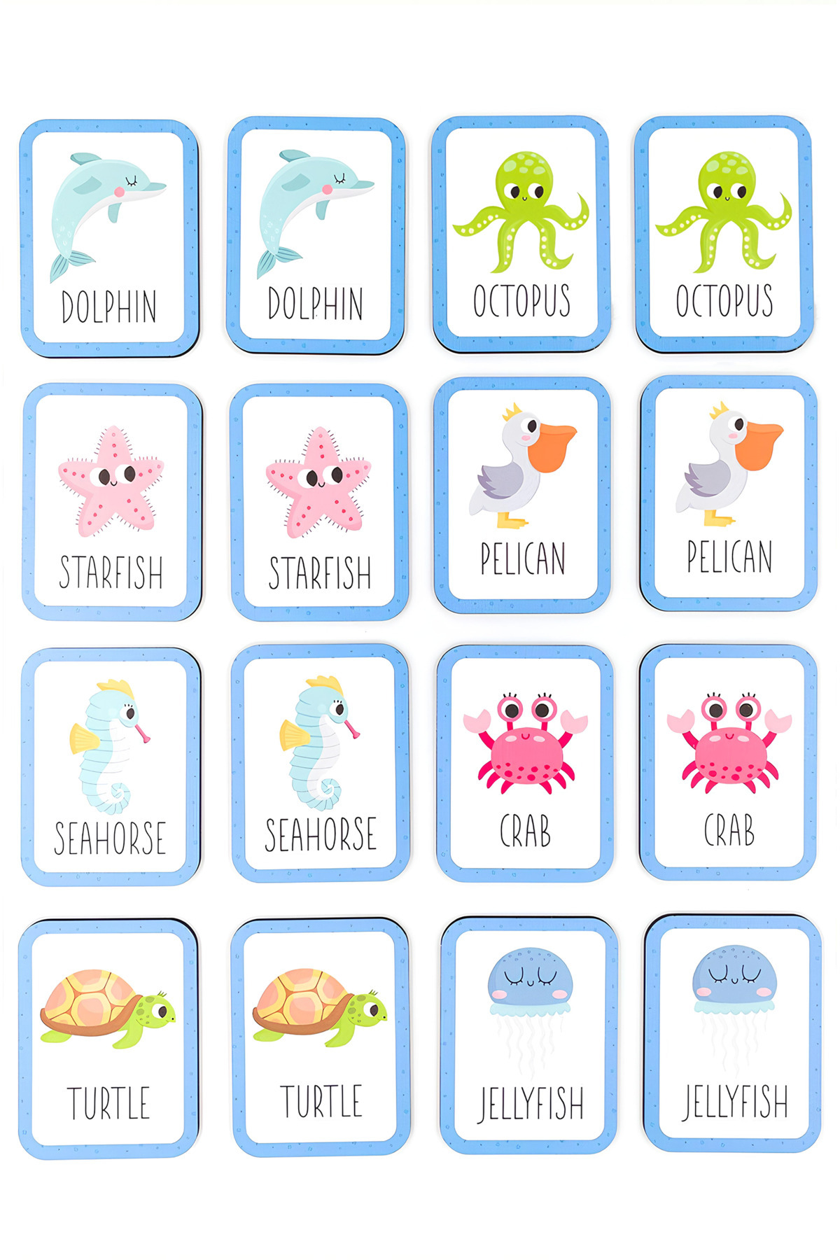 kutuTR 3’lü Set Zeka Eşleştirme Oyunu – 52 Adet Ahşap Kart – Hava Durumu, Sayı Ve Hayvan İngilizce Set 2 fotoğrafı 5 (önizleme)