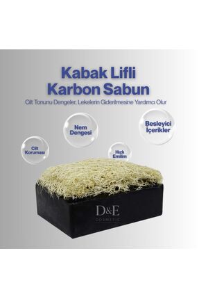 DECOSMETİC DOĞAL KABAK LİFLİ KARBON SABUN