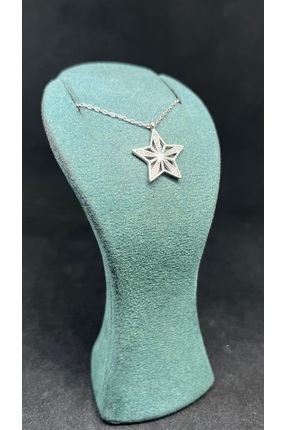 ENS 925 Ayar Gümüş Yıldız Figür Kadın Kolye