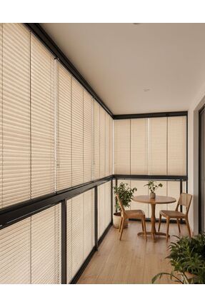 Noveva Home Krem Plise Perde Cam Balkon Pliseli Perde Isı Yalıtımlı Katlanabi...