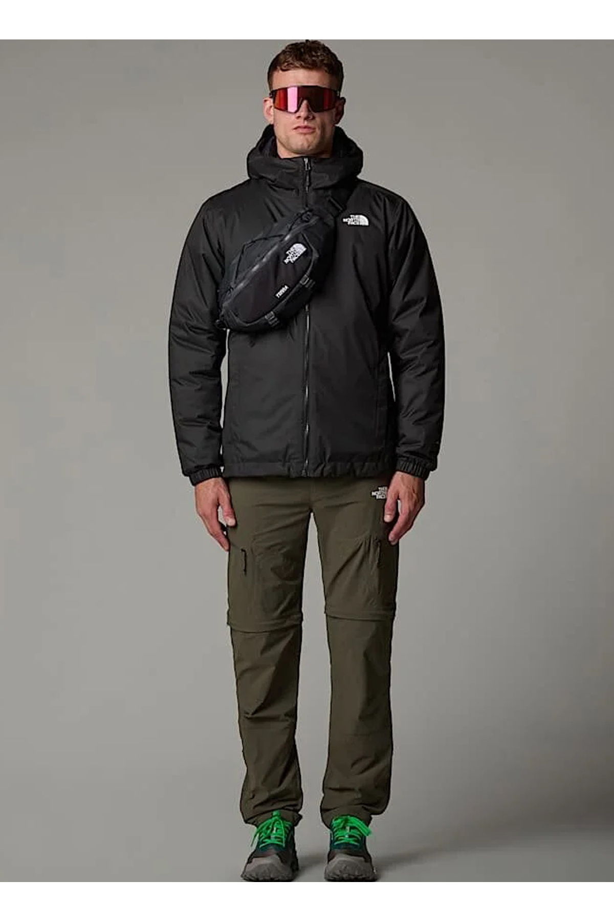 NF00C302KX71-QUEST INSULATED Siyah Kapüşon Yaka Standart Fit Erkek Mont — مشکی 5003310082 — تصویر 2 از 5