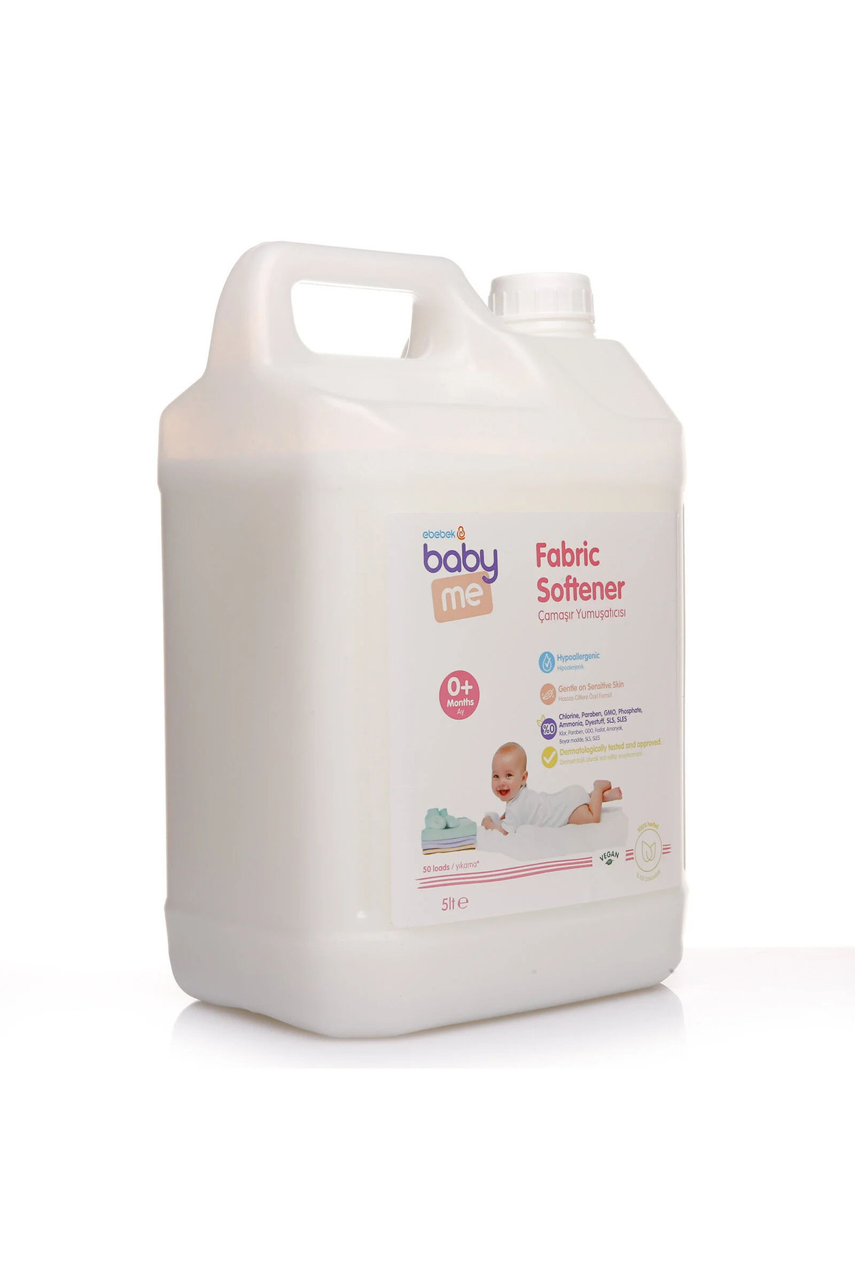 Baby Me Doğal Sıvı Bebek Çamaşır Deterjanı 5000 ml, Doğal Çamaşır Yumuşatıcı 5000 Ml Set fotoğrafı 2 (önizleme)