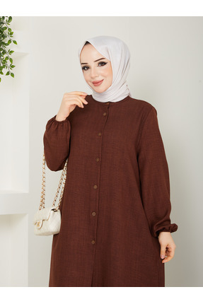 kaes giyim Kadın Büyük Beden Uzun Tesettür Tunik