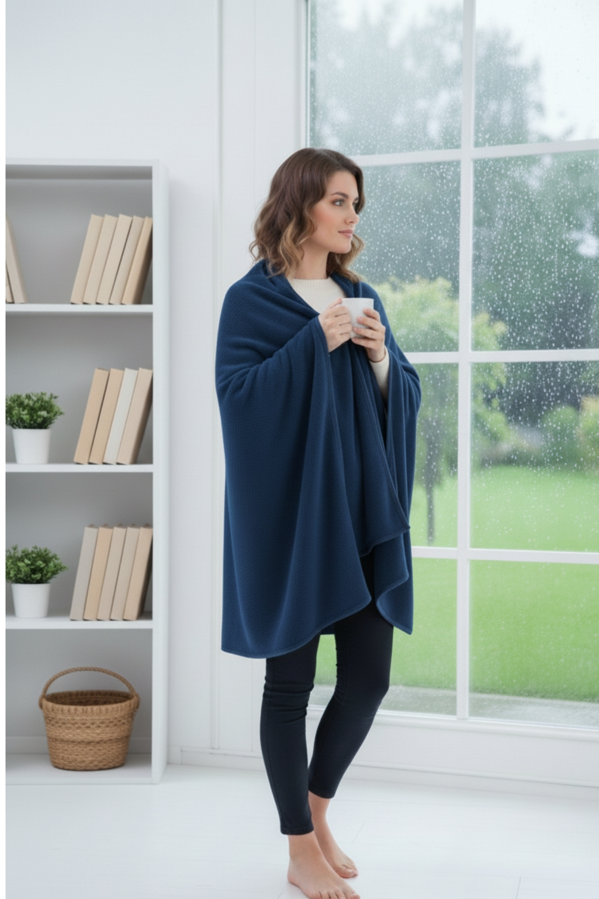 Deluxe Wellsoft TV Kids Blanket - 4 Seasons Plush Fleece Baby Blanket | Navy Blue 100x150 Cm