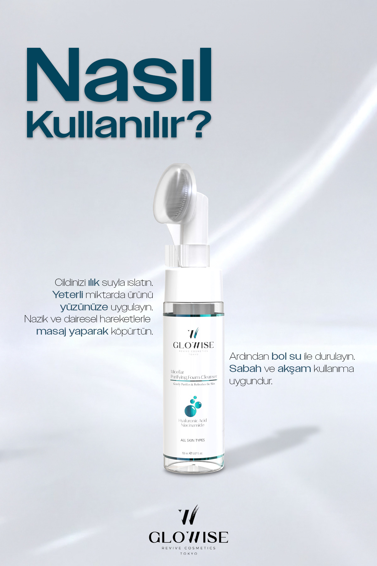 Micellar Yüz Temizleme Köpüğü 150 ml — GLW-MIC-FOAM-150 — تصویر 3 از 9