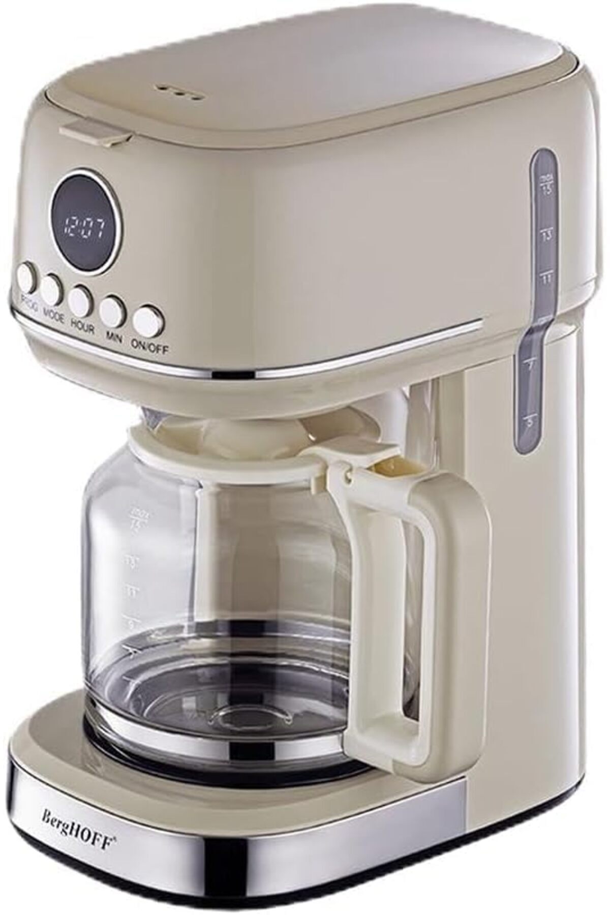 STOREMAX gye Gem Retro Filtre Kahve Makinesi – 900 W, 1, 5 L Cam Demlik | Vanilya Krem 1198781