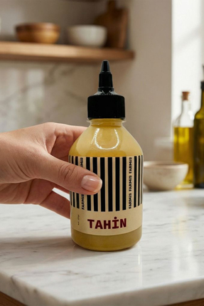 FARMİO Premium Tahin 250gr - Aç-Kapa Sıkma Şişe - Özel Kavrulmuş