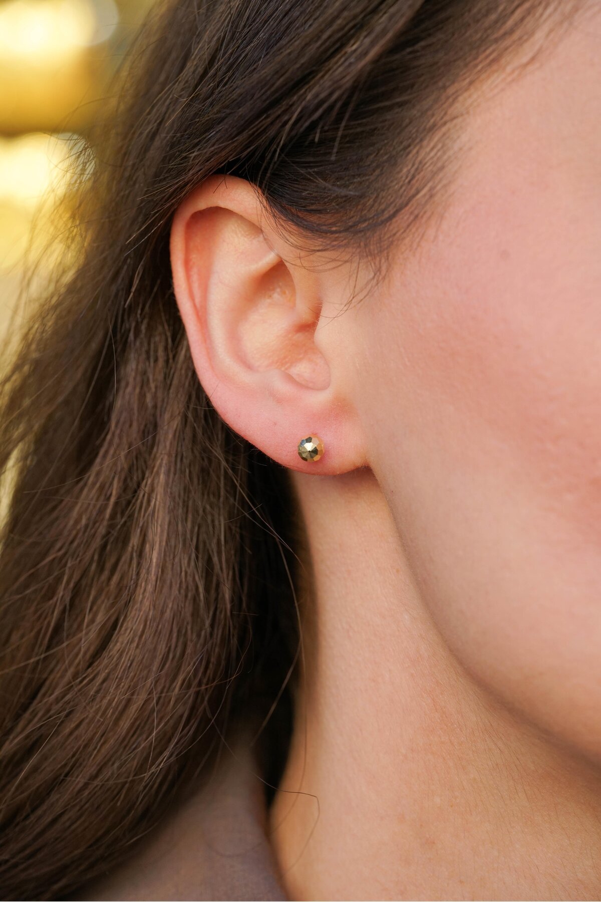 Candaş kuyumculuk 14 Ayar Altın Tekli Top Küpe