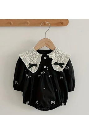bebeğim butik Romantik yaka detaylı romper